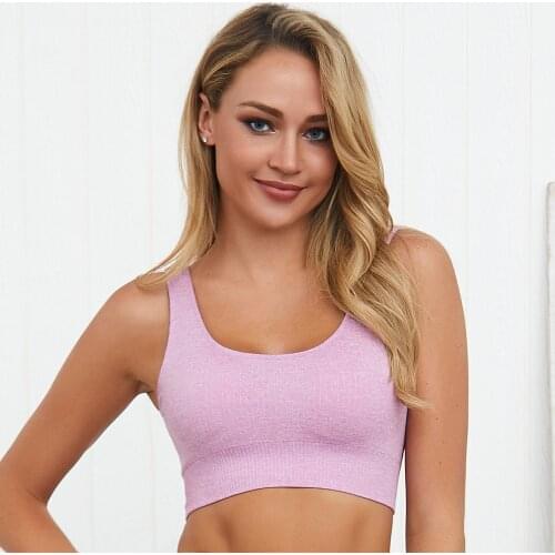 Nylon Quick-drying Slim Yoga Fitness Top Professional Sports Seamless Fitness Bra Sport Bra