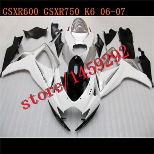 ABS Fairings for SUZUKI GSXR 600 06 07 GSXR 750 06 07 GSX-R600 06 07 GSX-R750 2006 2007 fairing kits yellow flame black