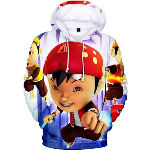Autumn/Winter Men/women Long Sleeve dress up Polyester New Kawaii BoBoiBoy Sweatshirt Fashion Anime Movie 3D Printed Hoodies
