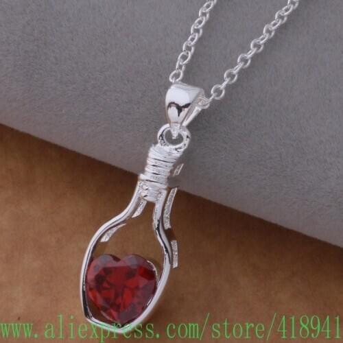 Silver Plated Necklace Silver Plated fashion jewelry pendant /bwlaknsa bdeajula AN665