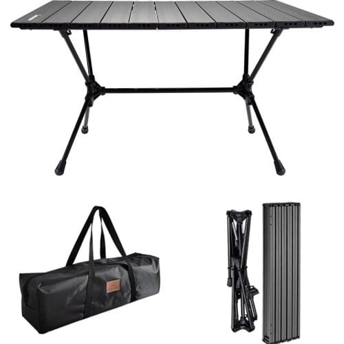 Outdoor Folding Aluminum Alloy Table Waterproof Lightweight Camping BBQ Table With Carrying Bag For Outdoor Party Picnic Desk
