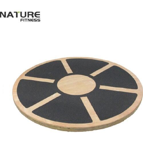 High Quality Diameter 395mm Wooden Balance Board with Non-Slip Pad Free Shipping