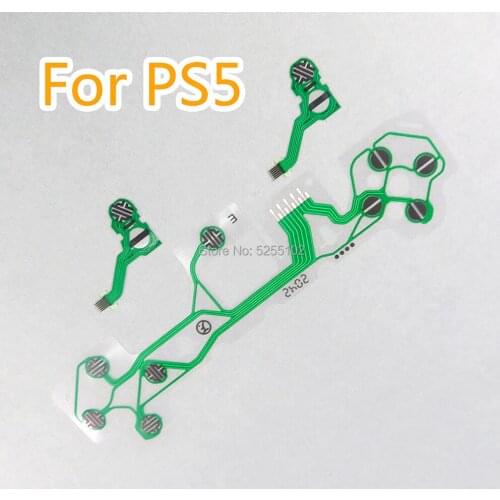10sets Original For PS5 Button Ribbon Circuit Board for PS5 Controller Conductive Film Keypad flex Cable Conductive Film