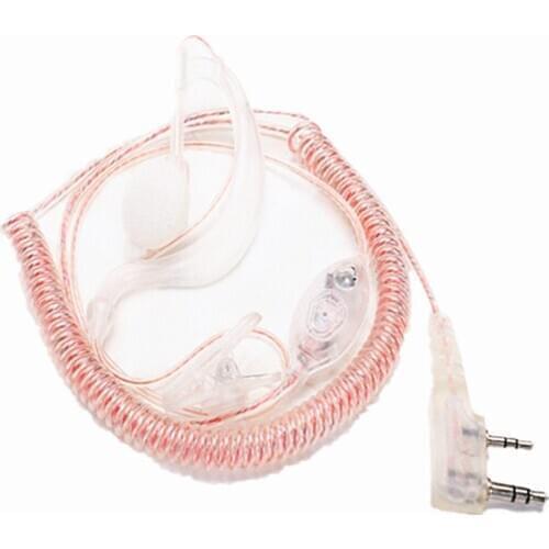 10x G Shape Transparent Clear Earhook Earphone Earpiece Headset For Kenwood Baofeng UV-5R BF-888S 2PIN Radio Walkie Talkie