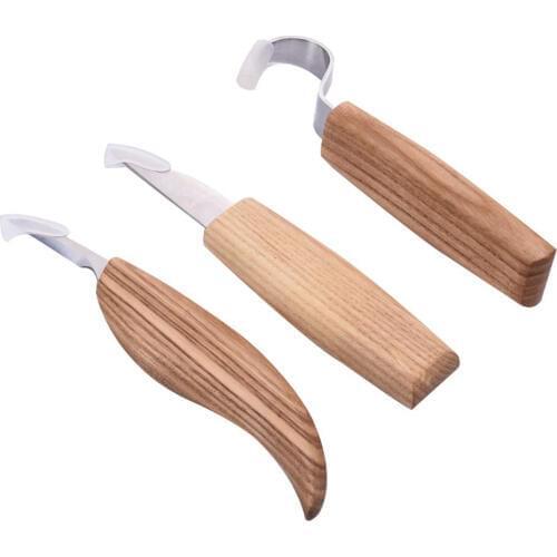 3 Pieces/set Of Stainless Steel Carving Wood Cutting Tool Wood Spoon Woodworking Carving Set