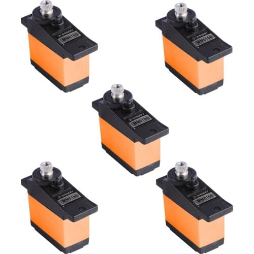 5PCS K-power MM0160 3KG/0.12s Metal Gear Servo for Fixed wing RC Airplane Helicopter micro servo for rc hobby