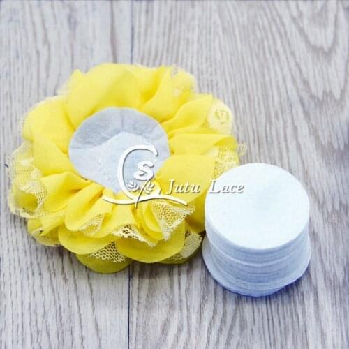 5000pcs White Color Round Felt Fabric Pads Patches Circle Felt Pads Fabric Flower Accessories Making Material 4.5/5/5.5/6cm