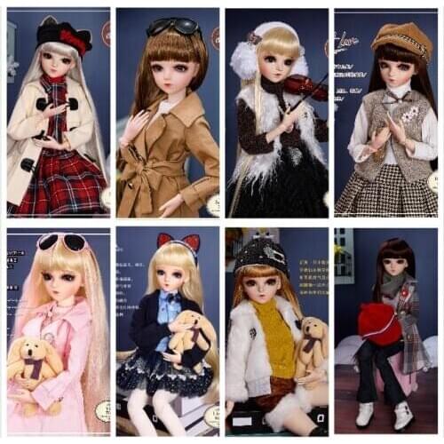 60 cm Kilig doll Plastic BJD Doris dolls 18 joints movable girl doll