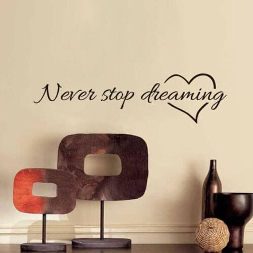 English Phrase Inspirational Wall Stickers Living Room Bedroom Removable Waterproof DIY Wall Sticker Decoration