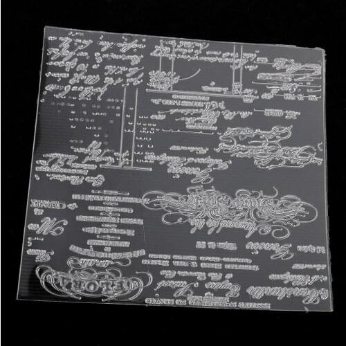 English Decoration Silicone Clear Rubber Stamp Script DIY Scrapbooking Card Making