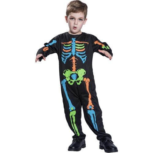 Children Helloween Costume Scary Skeleton Jumpsuit 2020 News Baby Boy Rompers Horror Cosplay Carnival Party Disguise Devil Skull