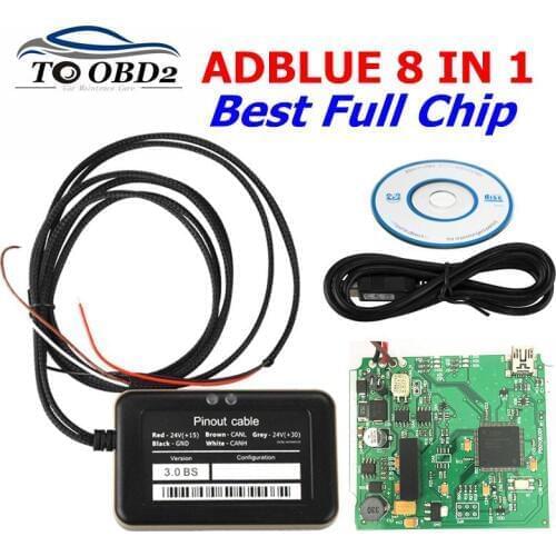 High quality Support euro 4 and 6 Professional ADBLUE 8IN1 8 in 1 AdBlue Emulator with NOX sensor Emulation free shipping