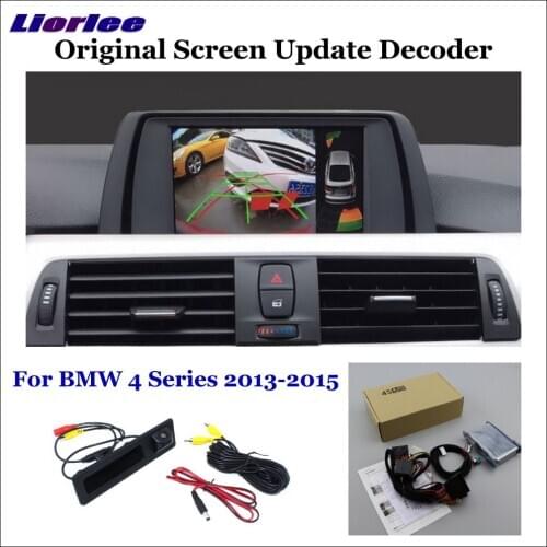 HD Front Rear Camera For BMW 1 2 3 4 Series F52 F22 F45 F46 F32 F33 F36 2010-2020 Car Backup Reverse Parking CAM Decoder