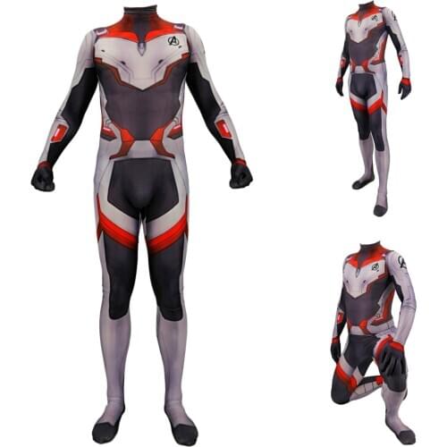 3D Printing Halloween Costume for Adults Quantum Suit Game Cosplay Costume Spandex Lycra Zentai Jumpsuits