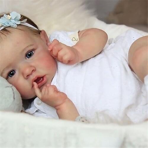 77CM High-Simulation Rebirth Doll Baby High-Quality Large Size Qute Lifelike Real Girl Soft Hug Body Soothe Emotions