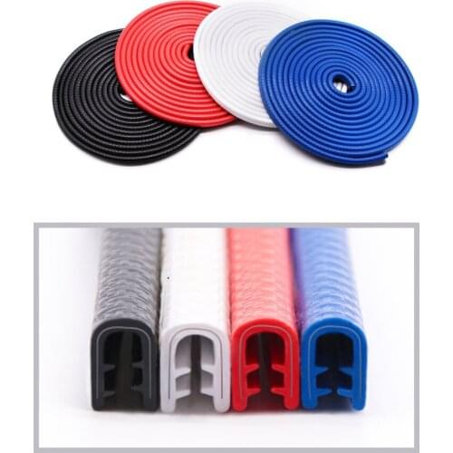 5M 10M Built-in Steel Ring Car Anti Collision Strip Sticker Auto Door Edge Scratch Protecter Bumper Guard Trim Sealing Strip