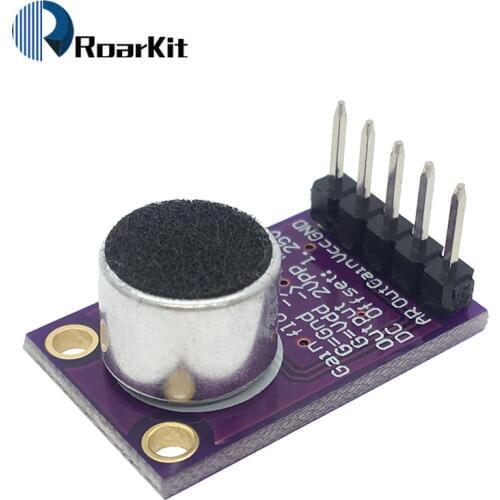 MAX9814 Microphone AGC Amplifier Board Module Auto Gain Control for Arduino Programmable Attack and Release Ratio Low THD