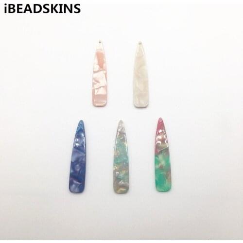 New arrival! 55x12mm 100pcs/lot acetic acid drop-shape charms for earrings accessories/Earring parts Jewelry Findings making