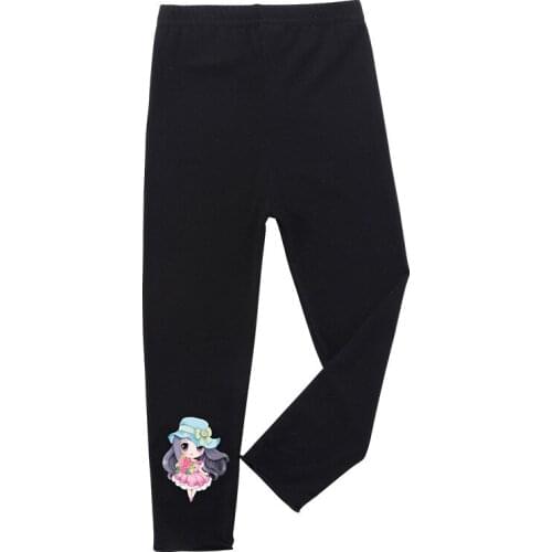 New girls' leggings summer modal high elastic children girls outer wear thin seven-point pants