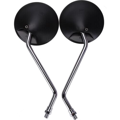Pair 10mm Universal Motorcycle Mirrors Bike/Motorbike Rear View/Side