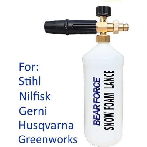 Foam Generator Foam Nozzle snow foam lance car foam wash for Gerni Nilfisk HUSQVARNA Wieder Kraft OMAX Pressure Washer car wash