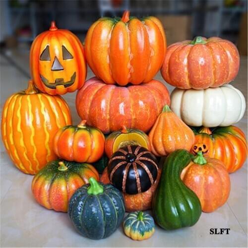 Festive party supplies Kitchen cabinet hotel supermarket store shop decoration artificial vegetables fake simulation pumpkin