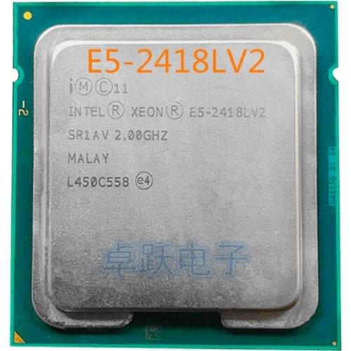 INTEL E5-2418LV2 seis Core 15MB E5 2418LV2 2,00 GHz E5 2418L V2 FCLGA1356 50W