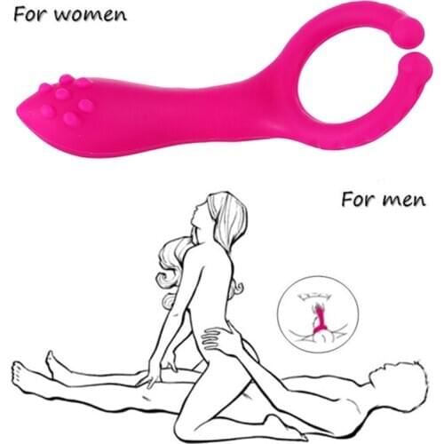 Silicone G spot Stimulate Vibrator Dildo Sex Ring Massage Adult Sex Toys For Man Climax Delay Vaginal Dilator For Couples Women