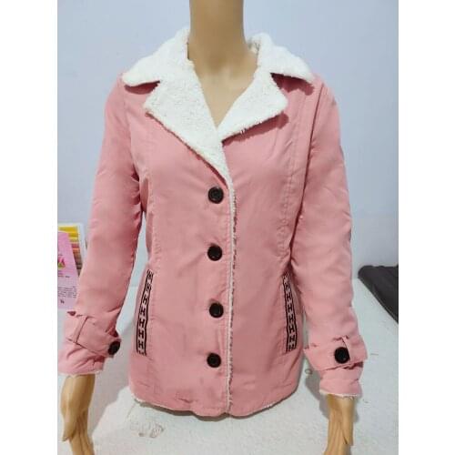 Spot 10 colors 8 yards of autumn and winter burst hot sales with velvet long sleeves warm cotton coat women winter clothes