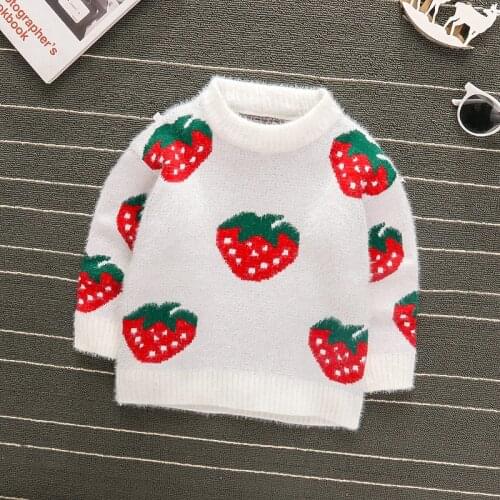 Girls sweater spring autumn kids fashion cartoon tops for baby girls casual cotton warm sweaters children winter clothing