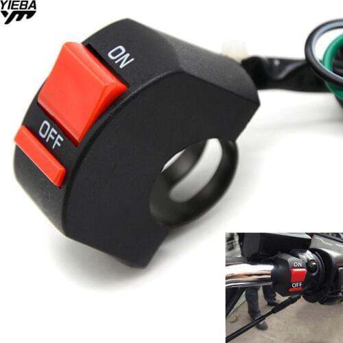 Universal Motorcycle 7/8" Handlebar With ON/OFF Button Fog Light Switch for honda WR250R/X SEROW225/250 TTR125 TTR 230 TTR250