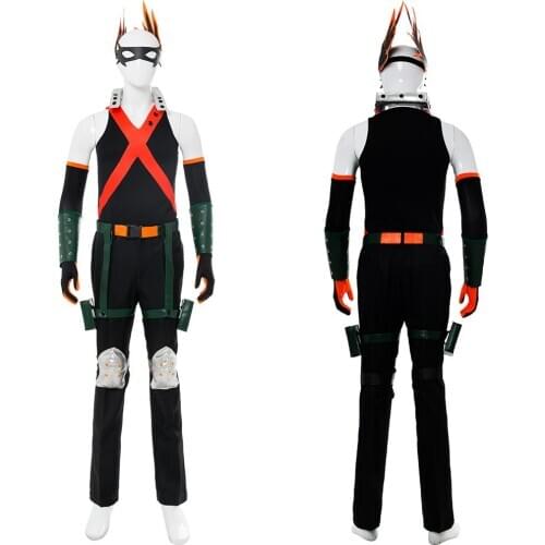 In Stock) My Hero Academia Boku no Hero Academia Katsuki Bakugou Cosplay Costume Outfit Halloween Party Cosplay Costumes