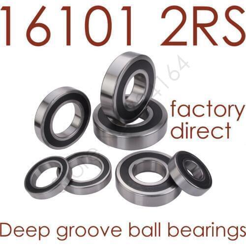 High quality 16101RS 16101-2RS bearing 12*30*8mm Double Shielded Deep Ball Bearings for machines, motors,bicycle motor