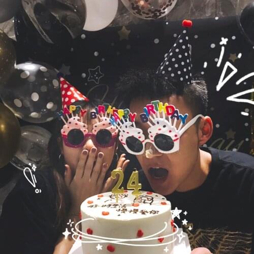 Funny birthday party glasses, party atmosphere props, holiday decorations, children’s toys, party multiplayer photo props