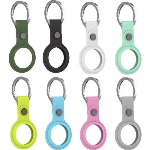 For Apple Airtags TPU Protective Sleeve For Apple Locator Tracker Anti-lost Device Keychain Protective Sleeve