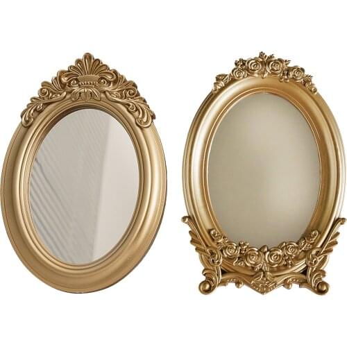 Makeup Mirror Mirrored Tray Desktop Cosmetic Vanity Jewelry Serving Tray