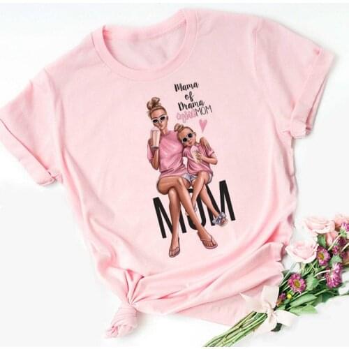 Mothers Love Female Shirt Women Blouses Super Mama Summer 2021 Funny Shein Plus Size Fashion Clothes Harajuku Pink Blouse Women