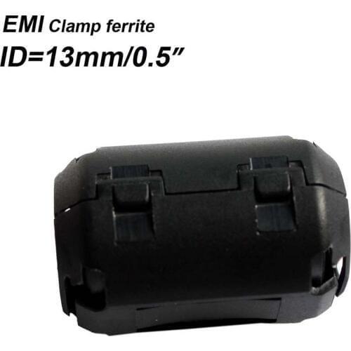 1pcs Black 13mm Diameter Movable Printer Cable Ferrite Core Ring Clips UF1330 EMI Clamp Ferrite Fit for Cable Dia 11-13mm
