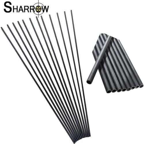 10/15pcs 30"Spine 500 Archery Mixed Carbon Arrow Shafts ID 6.2mm for Recurve Compound Bow Outdoor Shooting Hunting Accessories