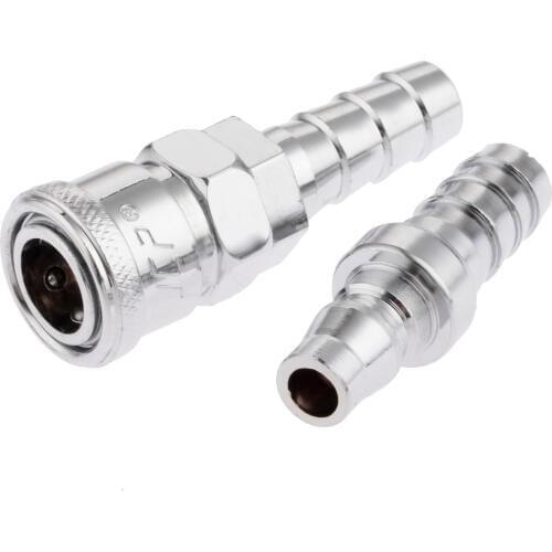 2Pcs Iron Pneumatic Fittings Air Line Hose Compressor Connector Quick Release Coupler Air Line Fittings for 12mm Hose SH40 PH40