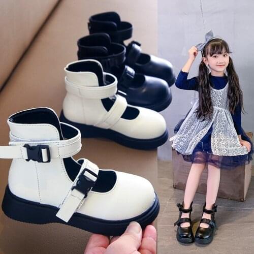 2021 Fashion Little Girl Princess Leather Shoes For ChildrenS School Shoes For Kids Dress Flats Sneakers Shoe 3 5 8 10 12 Year