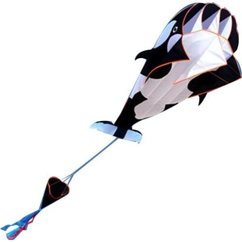 3D Soft Whale Frameless Flying Kite Outdoor Sports Toy Children Kids Funny Gift