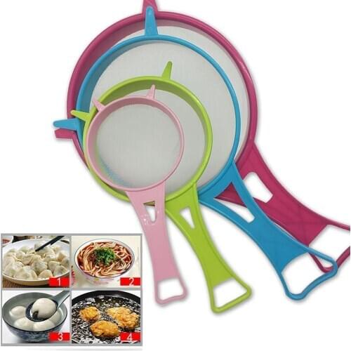4pc/set Plastic Kitchen Strainer Sieve Multi Purpose Colander Set Four Sizes DIY Kitchen Tools