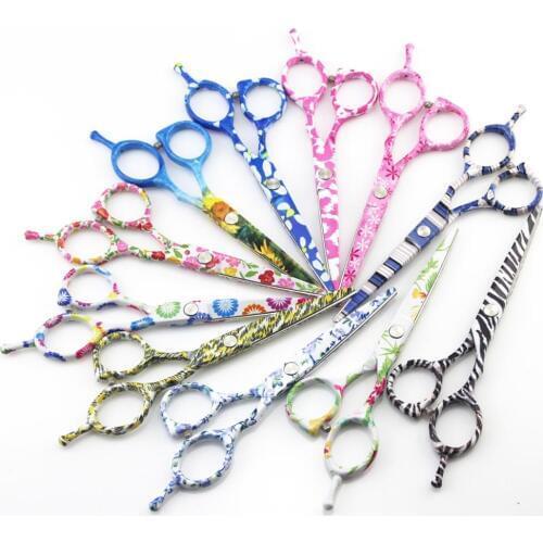 5.5 inch Hairdressing Water transport Hair Cutting Scissors Japan 440c Professional Shear Salon Barber cutting Tesoura Hair Tool