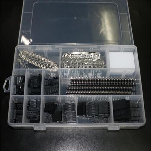 525pcs connector DuPont head kit (DuPont head 2.54mm male/female connector terminals 150 each)