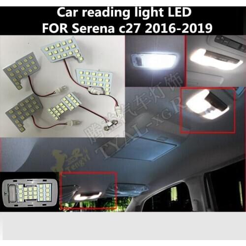 Car reading light LED FOR Serena c27 2016-2019 car interior lighting atmosphere light Serena car light modification 6000K 12V