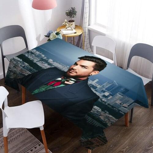 Adam Lambert Print Decorative Oxford Fabric Tablecloth Waterproof Thick Rectangular Wedding Dining Table Cover Tea Table Cloth