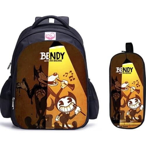 16 Inch Bendy Backpack Children School Bags Boys Girls Daily Travel Backpack Cartoon Mochila School Gifts