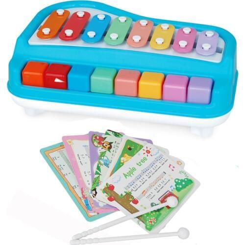 Baby Piano Toy Music Instruments For Kids Multifunctional Toddler Musical Toys For Children Xylophone Music Educational Learning