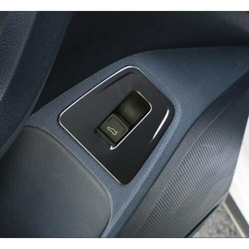 For Tiguan L 2017 2018 2019 2020 Car Tail Door Button Cover Sticker decoration Rear Door Switch Cover Trim accessories